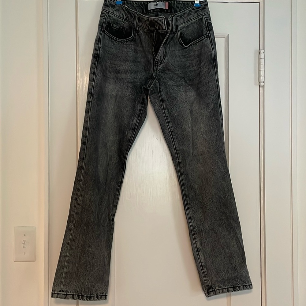 Washed black 100% bf jeans Cabi size 0